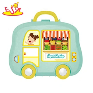 Educational toy for kids, plastic supermarket box tool kit, pretend play toy suitcase P10D002