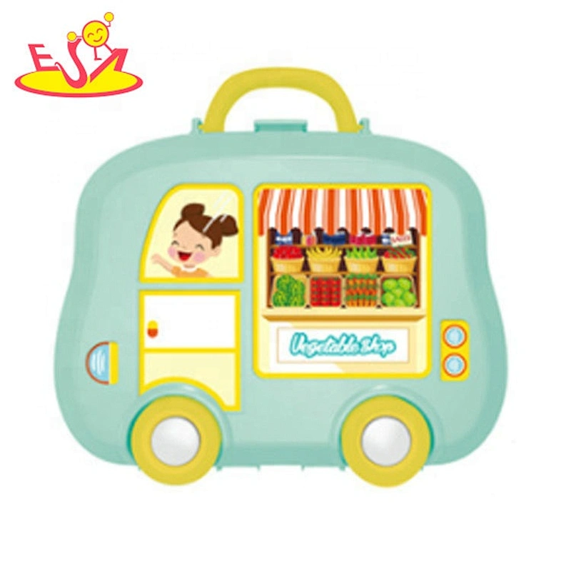 Educational toy for kids, plastic supermarket box tool kit, pretend play toy suitcase P10D002
