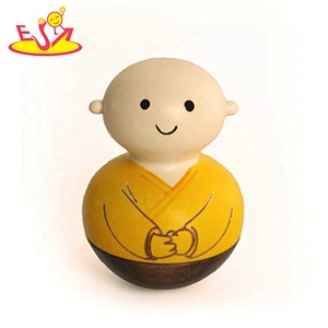 High quality wooden roly-poly wooden tumbler toy doll home decoration desktop decoration W18A083D