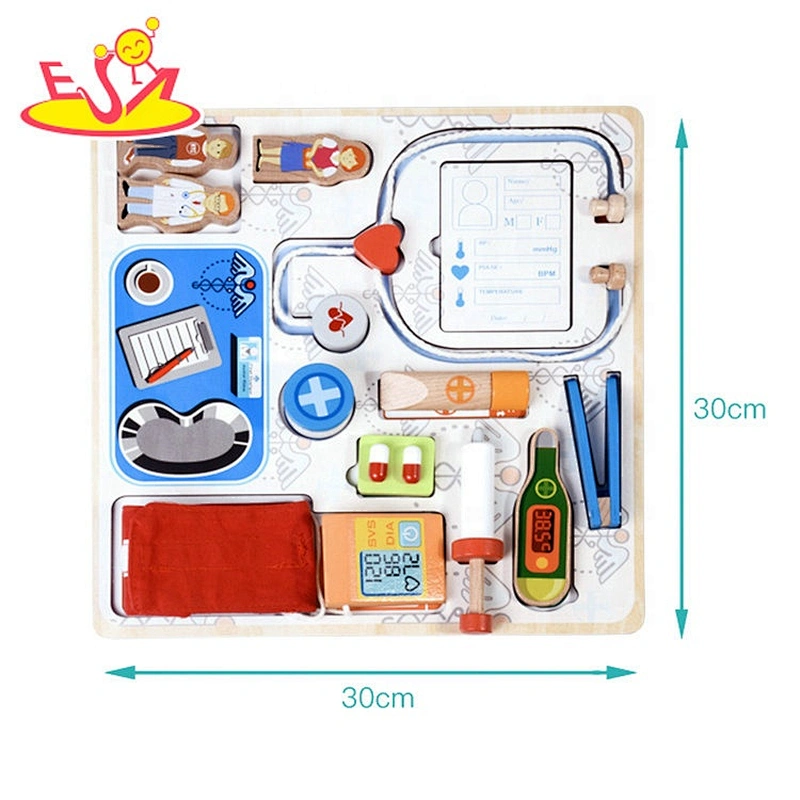 2020 New released role play wooden toy makeup set for kids W10B324