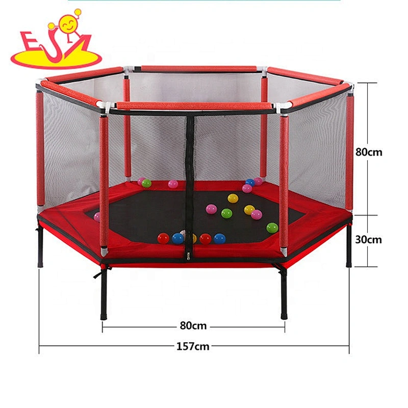 New arrival garden playground kids round trampoline with safety net M01A001