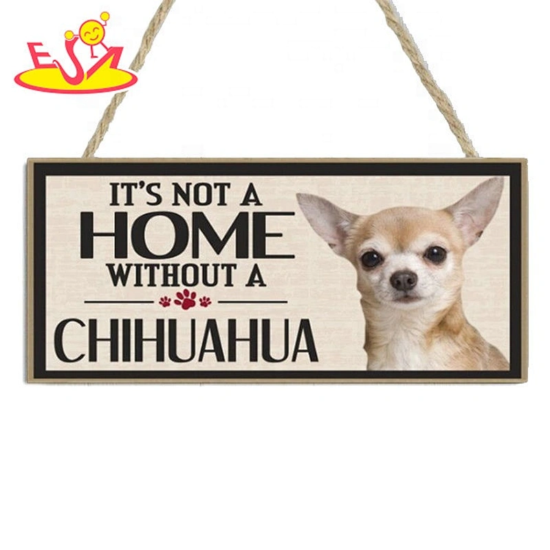 2020 home decor wooden dog wall paintings with low price W18A116L