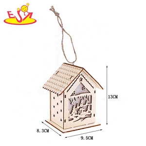 Christmas handmade wood carving home crafts W09D106