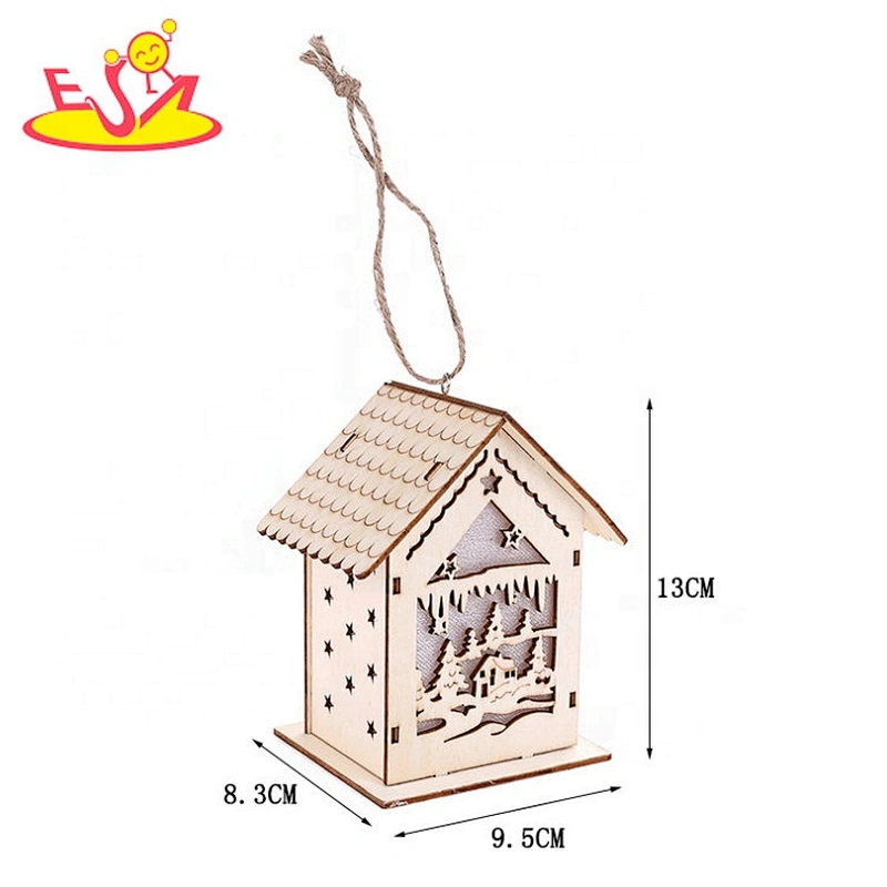 Christmas handmade wood carving home crafts W09D106