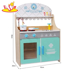 2020 New released pretend wooden refrigerator play kitchen for kids W10C574