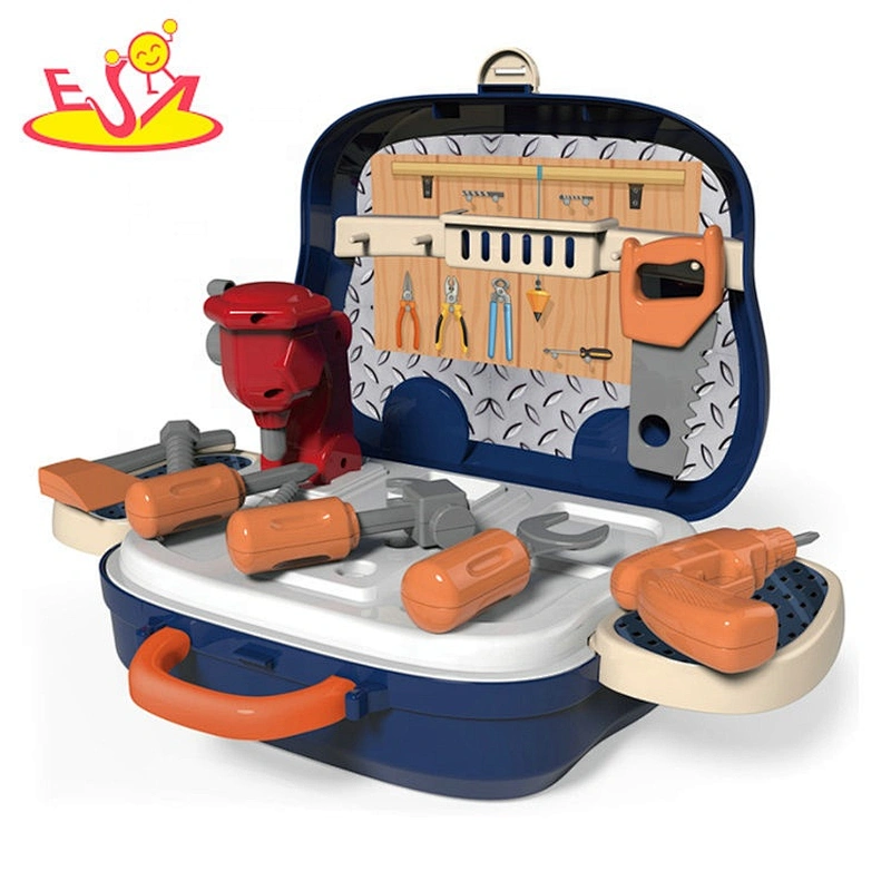 Educational toy for kids, plastic supermarket box tool kit, pretend play toy suitcase P10D002