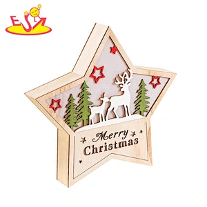 2020 Cusstomize fairy wooden santa wall art for hanging W09D082