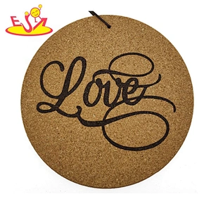 2020 high quality customized mdf round cork coaster W18A102