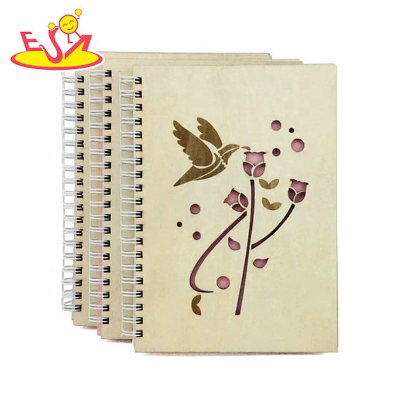 Hot sale art  hollow out spiral wooden photo album  W18A130