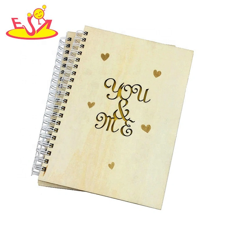 Hot sale environmental holiday gift hollow spiral wooden photo album  W18A127
