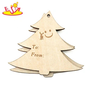 Wholesale wood deer Christmas wish card hanging ornaments W18A121