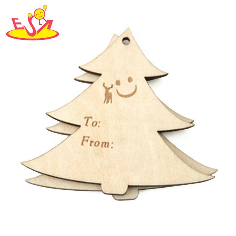 Wholesale wood deer Christmas wish card hanging ornaments W18A121