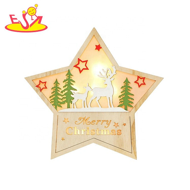 2020 Cusstomize fairy wooden santa wall art for hanging W09D082
