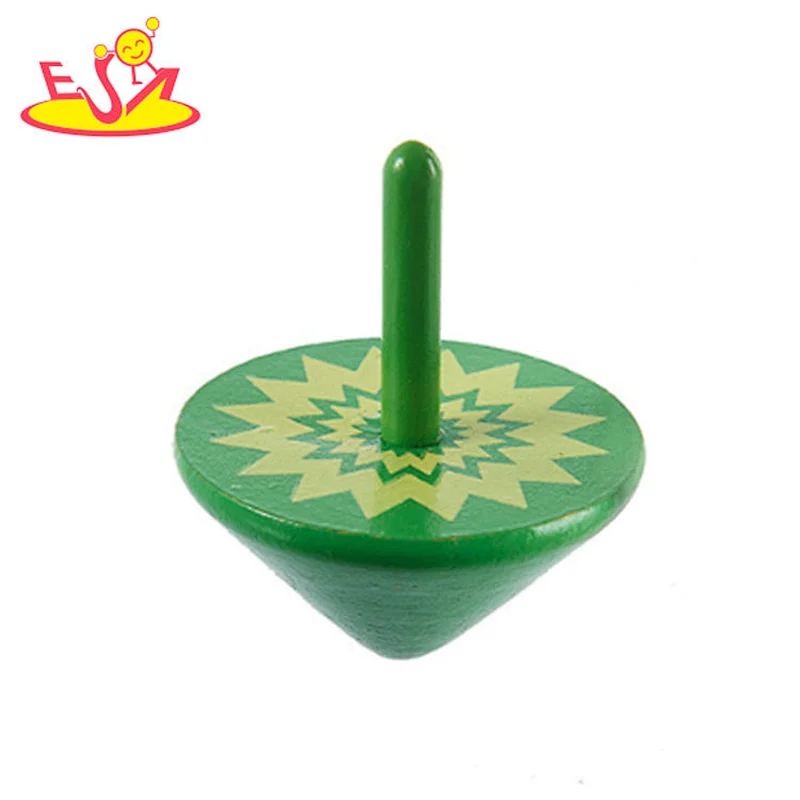 Wooden toys gyro traditional children's wooden toys spinning top W01A343C