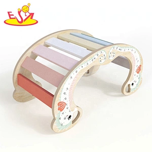 2020 Customize baby room wooden balance board rocker for sale W08K298
