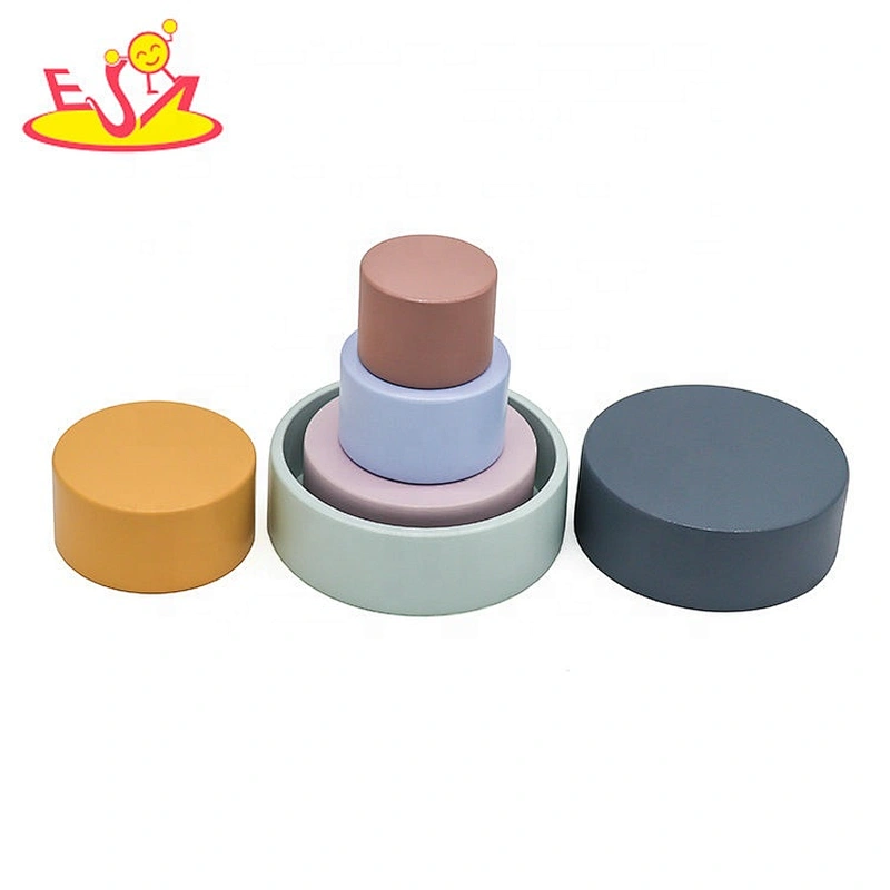 2020 Customize educational wooden stacking cups for kids W13D296