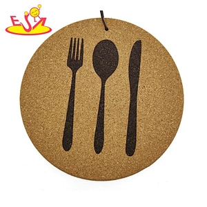 Square mdf cork coasters for drink absorbent, table accessories  W18A103