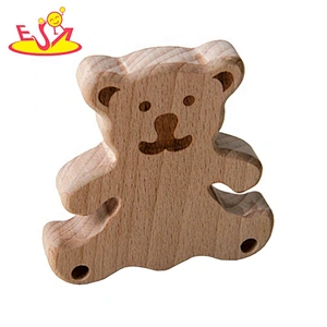 Solid wood flower shape candlestick W18A115