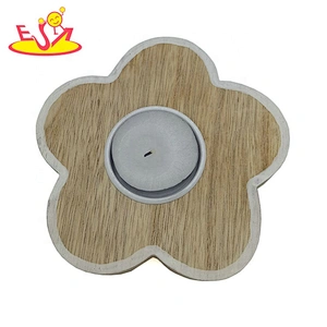 Solid wood butterfly shape candlestick W18A114