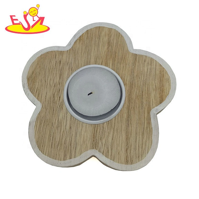 Solid wood butterfly shape candlestick W18A114