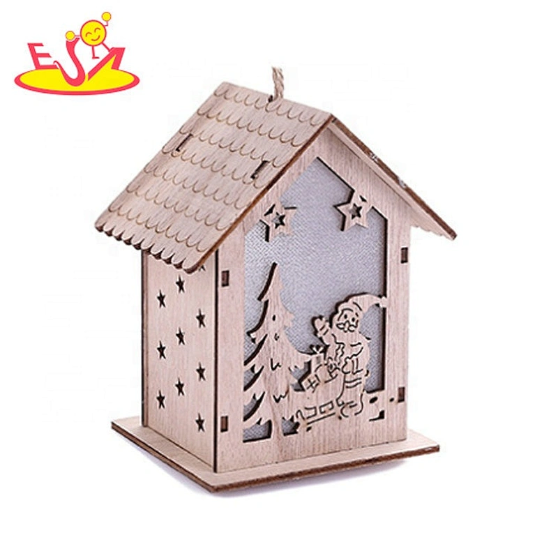 Christmas hanging handmade wooden carving craft W09D105