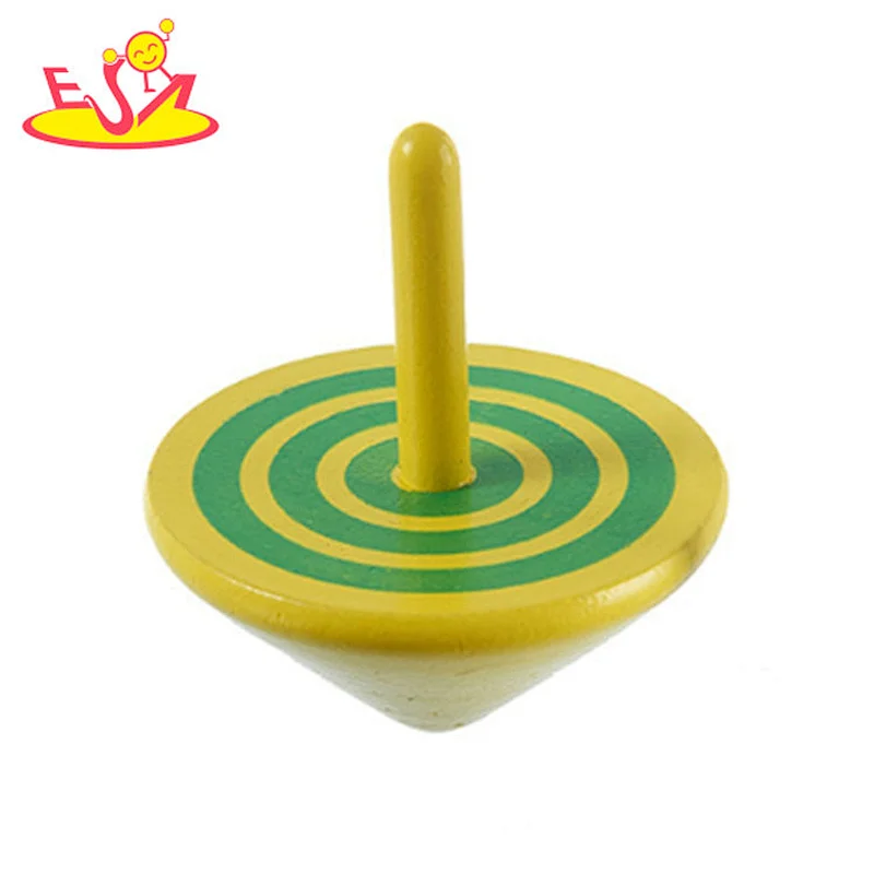 Colorful classic toys gyro spinning top wooden beyblade W01A343B