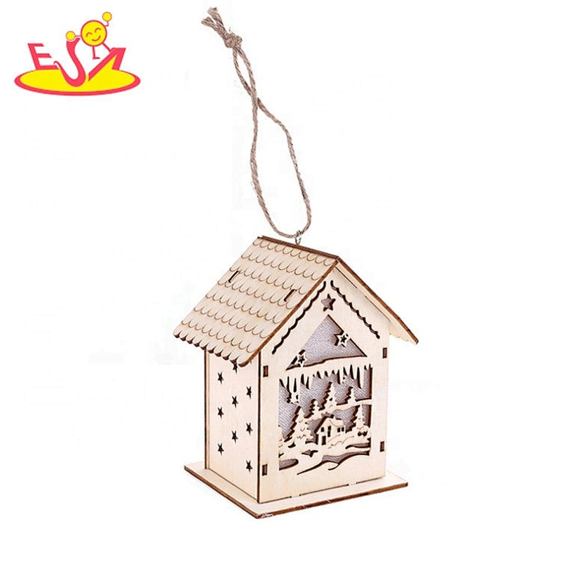 Christmas handmade wood carving home crafts W09D106