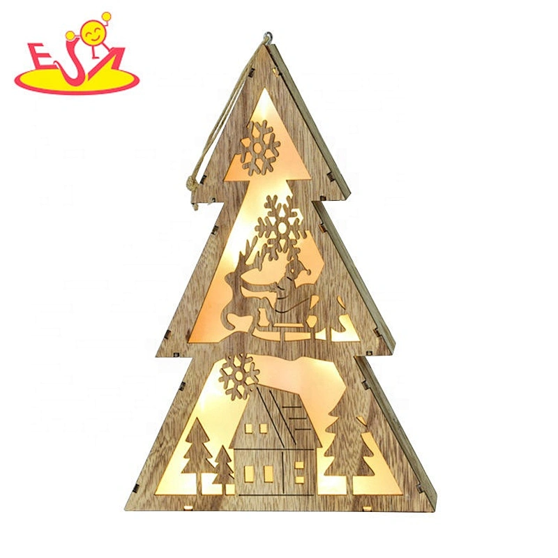 2020 High quality LED wooden christmas lights for decorations W09D076