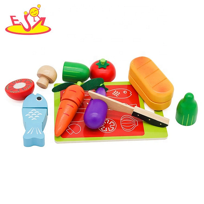 wholesale pretend play wooden cake cutting toys for kids W10B356