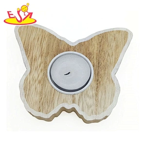 Solid wood heart-shaped candlestick W18A113