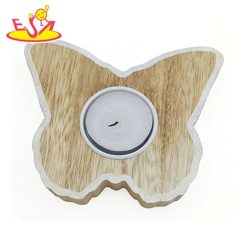 Solid wood heart-shaped candlestick W18A113