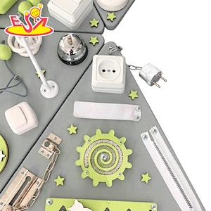 Most popular multi-function wooden busy board cube for learners W12D181
