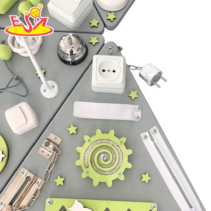 Most popular multi-function wooden busy board cube for learners W12D181