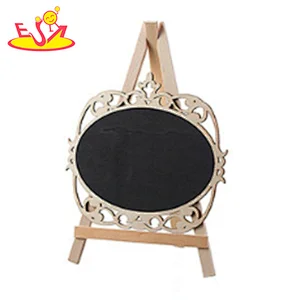 Wooden hollow out chalkboard square blackboard W12B162