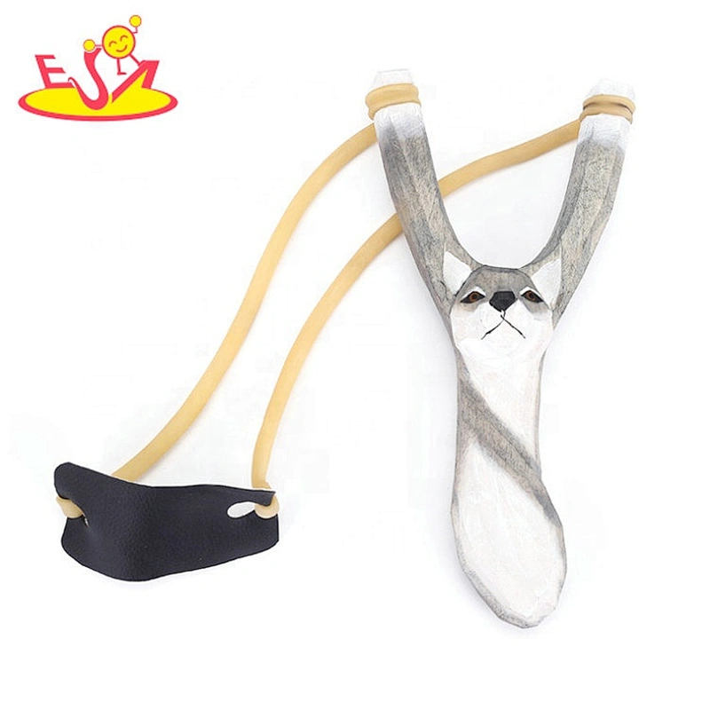 Various animal hand-carved wooden hunting slingshot W01A389