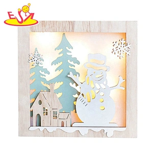 2020 Most popular wooden christmas light decorations with customize W09D087