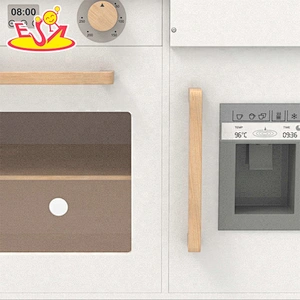 New arrival kids wooden kitchen play toy with chalkboard W10C547C