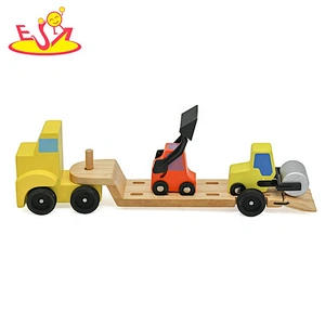 Best design mini wooden construction car toy for kids W04A507