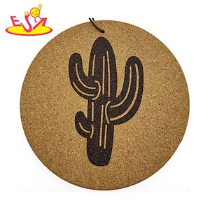 Square mdf cork coasters for drink absorbent, table accessories  W18A103