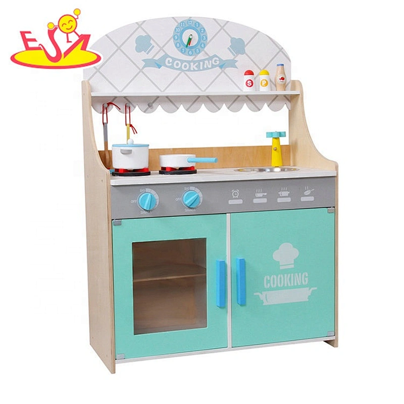 2020 New released middle wooden play kitchen set with washer W10C576