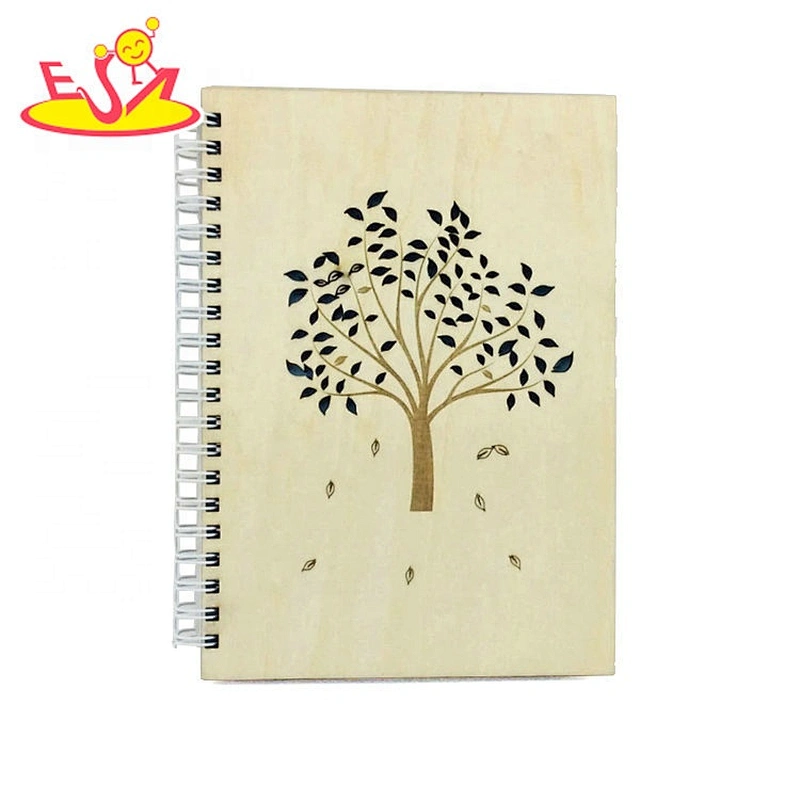 Hot sale environmental holiday gift hollow spiral wooden photo album  W18A127