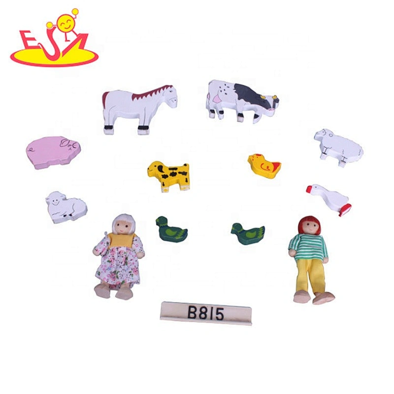 2020 New arrived preschool wooden farm barn house toy for kids W06A411