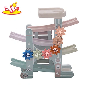 Customize educational wooden toy car ramps for toddlers W04E110