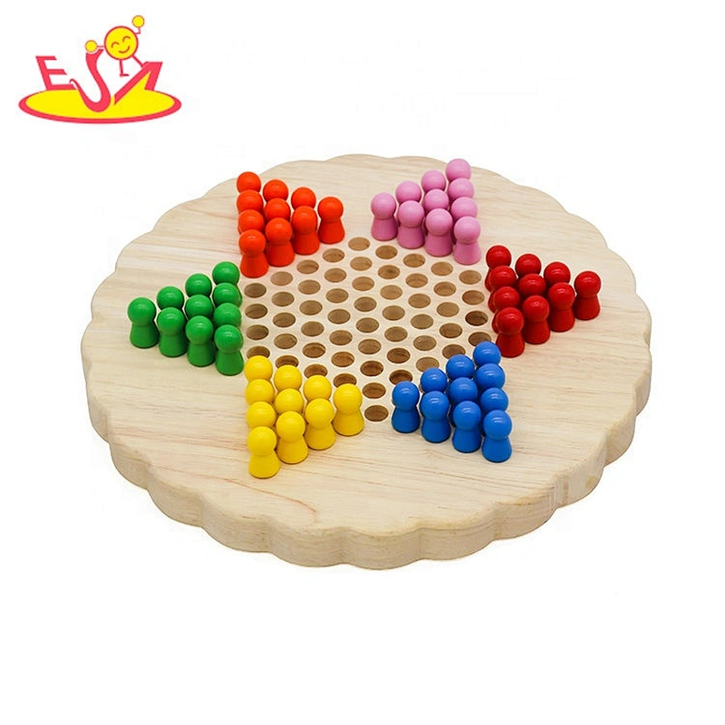 Customize travel chess wooden checkers board for children W11A118
