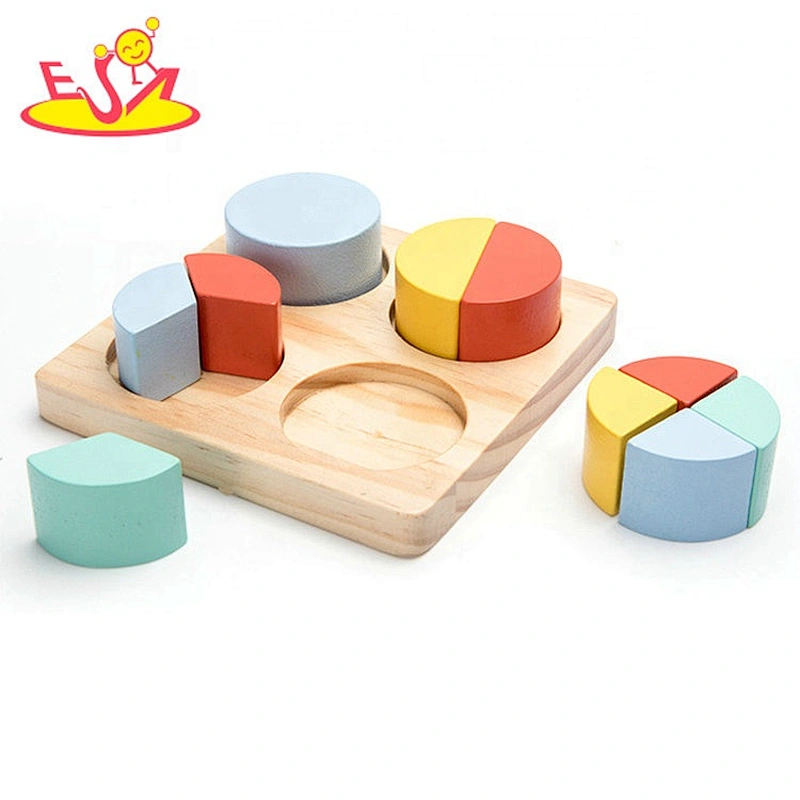 Customize educational geometric wooden blocks for kids W13E117