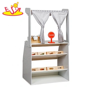 2020 New hottest kids pretend play wooden toy supermarket with fruit W10A109