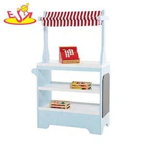 2020 New hottest kids pretend play wooden toy supermarket with fruit W10A109