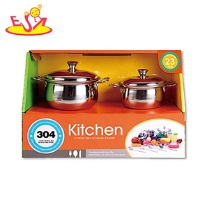 wholesale 21 PCS stainless steel toy pots and pans set for children M03A003