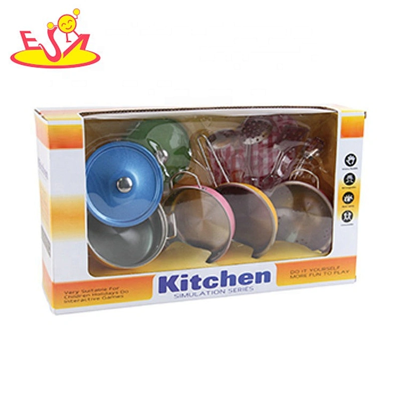High quality 10 PCS metal toy saucepan set for children M03A006
