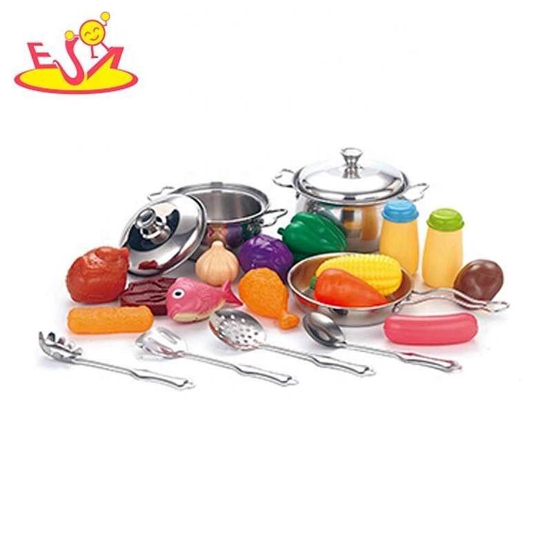 wholesale 21 PCS stainless steel toy pots and pans set for children M03A003